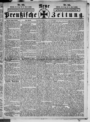 Neue preußische Zeitung vom 13.04.1866