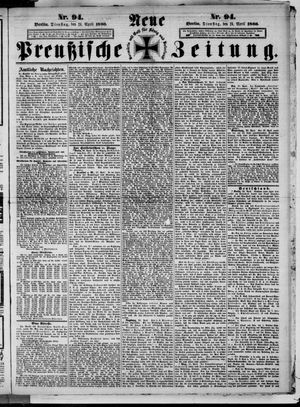 Neue preußische Zeitung vom 24.04.1866