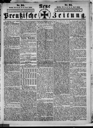 Neue preußische Zeitung vom 25.04.1866