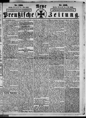 Neue preußische Zeitung vom 09.05.1866