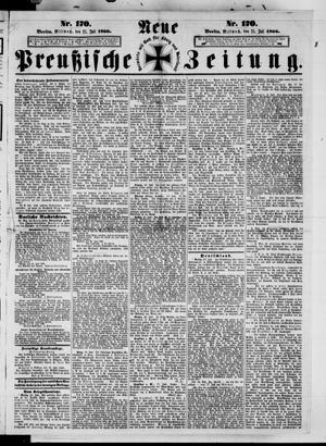 Neue preußische Zeitung vom 25.07.1866