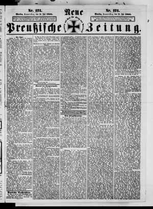 Neue preußische Zeitung vom 26.07.1866