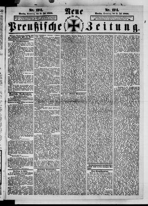 Neue preußische Zeitung vom 29.07.1866