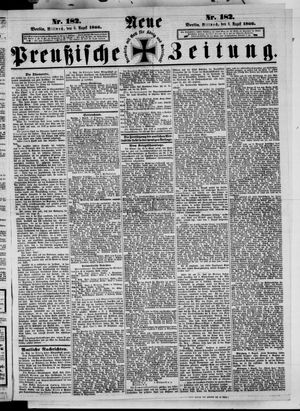 Neue preußische Zeitung vom 08.08.1866
