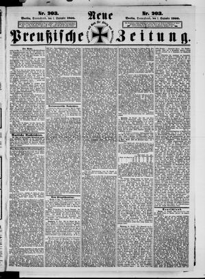 Neue preußische Zeitung vom 01.09.1866