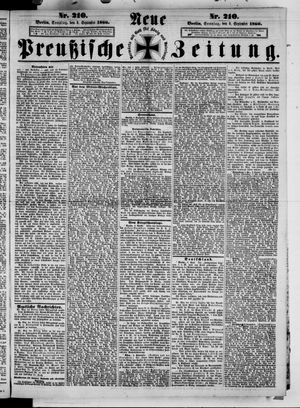Neue preußische Zeitung vom 09.09.1866