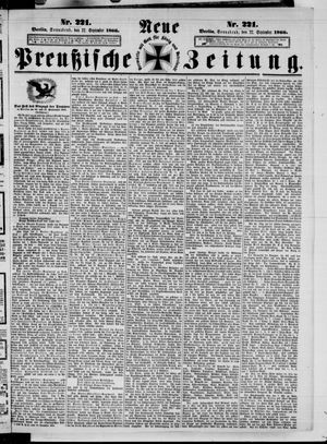 Neue preußische Zeitung vom 22.09.1866