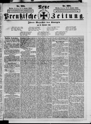 Neue preußische Zeitung vom 30.09.1866
