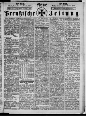 Neue preußische Zeitung vom 01.11.1866