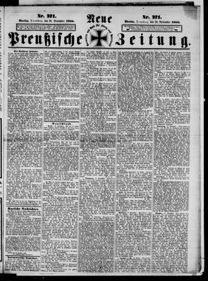 Neue preußische Zeitung vom 20.11.1866