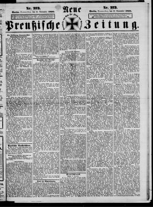 Neue preußische Zeitung vom 22.11.1866