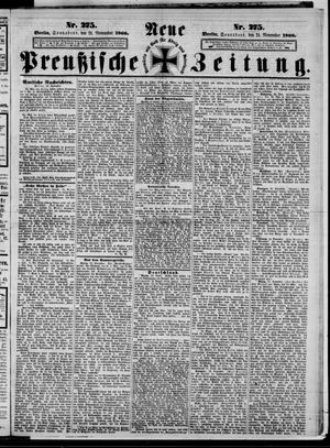 Neue preußische Zeitung vom 24.11.1866