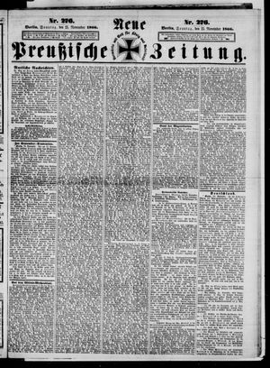 Neue preußische Zeitung vom 25.11.1866