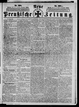 Neue preußische Zeitung vom 28.11.1866