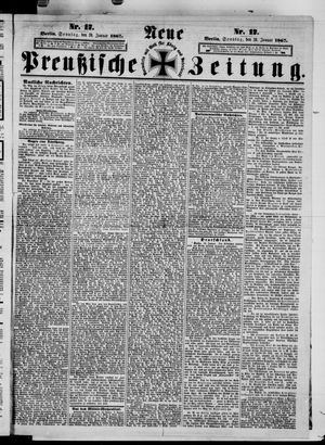 Neue preußische Zeitung vom 20.01.1867