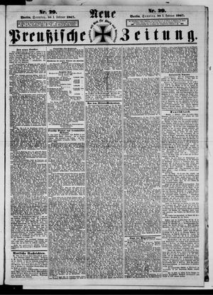 Neue preußische Zeitung vom 03.02.1867