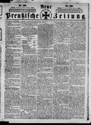 Neue preußische Zeitung vom 12.02.1867