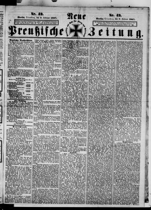 Neue preußische Zeitung vom 19.02.1867
