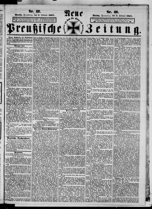 Neue preußische Zeitung vom 24.02.1867