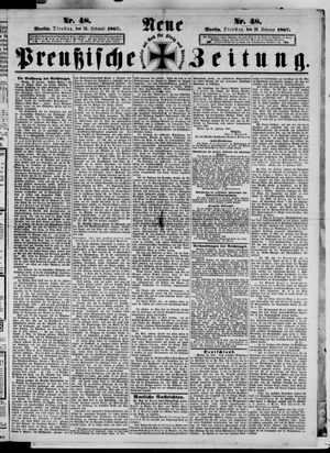 Neue preußische Zeitung vom 26.02.1867