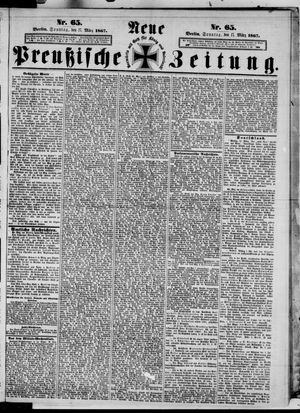 Neue preußische Zeitung vom 17.03.1867