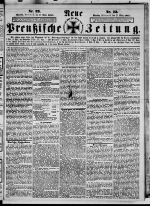 Neue preußische Zeitung vom 27.03.1867