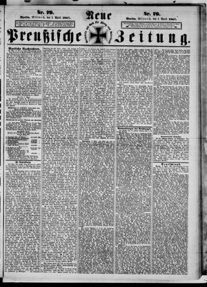 Neue preußische Zeitung vom 03.04.1867
