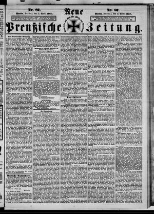 Neue preußische Zeitung vom 12.04.1867