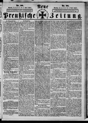 Neue preußische Zeitung vom 13.04.1867