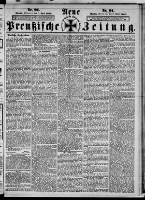 Neue preußische Zeitung on Apr 17, 1867