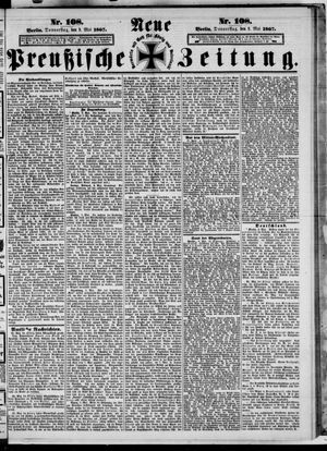 Neue preußische Zeitung vom 09.05.1867