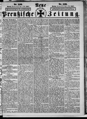 Neue preußische Zeitung vom 11.05.1867