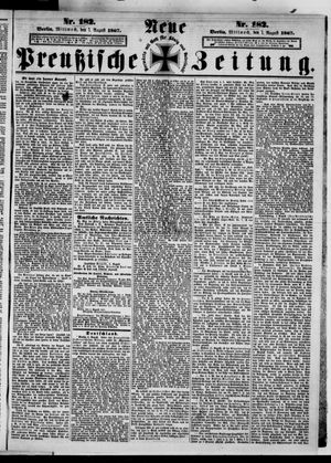 Neue preußische Zeitung vom 07.08.1867