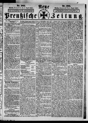 Neue preußische Zeitung vom 10.08.1867