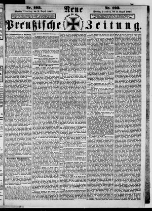 Neue preußische Zeitung vom 20.08.1867