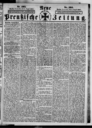 Neue preußische Zeitung vom 22.08.1867