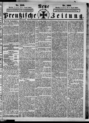 Neue preußische Zeitung vom 27.08.1867