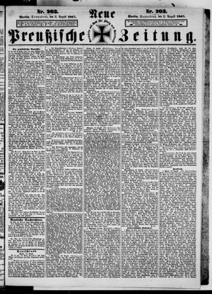 Neue preußische Zeitung vom 31.08.1867