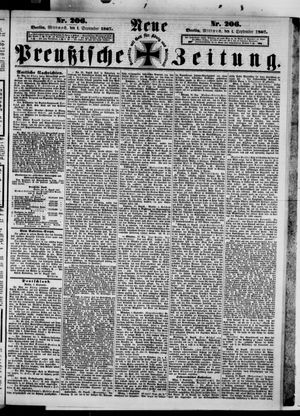 Neue preußische Zeitung vom 04.09.1867