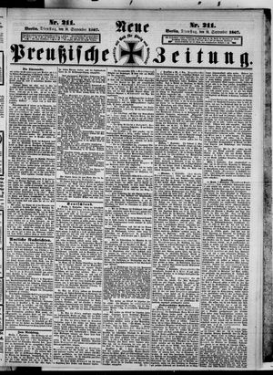 Neue preußische Zeitung vom 10.09.1867