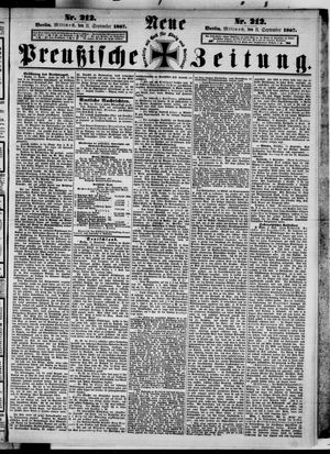 Neue preußische Zeitung vom 11.09.1867