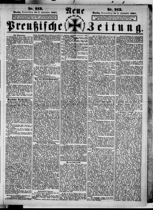 Neue preußische Zeitung vom 12.09.1867
