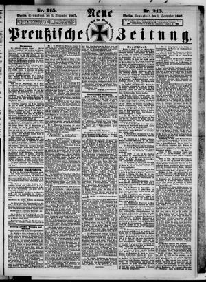 Neue preußische Zeitung vom 14.09.1867