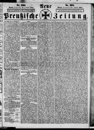 Neue preußische Zeitung vom 03.10.1867