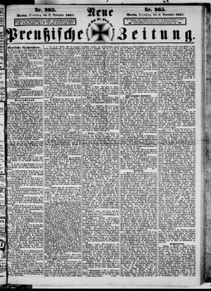 Neue preußische Zeitung vom 12.11.1867