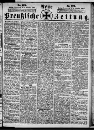 Neue preußische Zeitung vom 21.11.1867