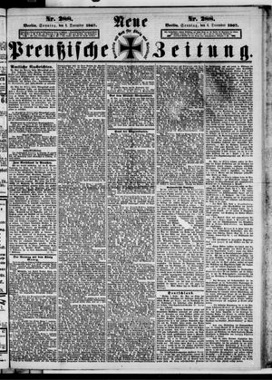 Neue preußische Zeitung vom 08.12.1867