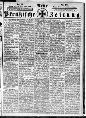 Neue preußische Zeitung vom 22.01.1868
