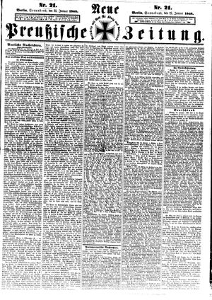 Neue preußische Zeitung vom 25.01.1868
