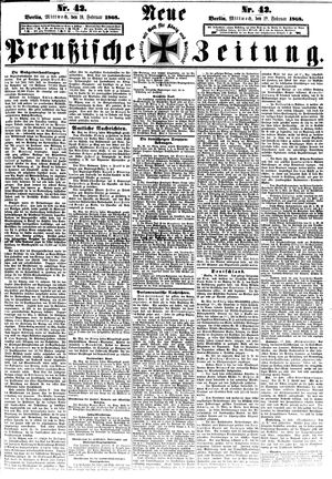 Neue preußische Zeitung vom 19.02.1868